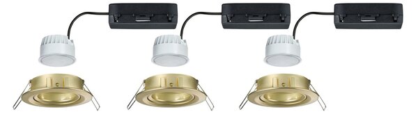 PAULMANN LED vestavné svítidlo Nova Coin kruhové 84mm 50° RGBW+ 3x6W 230V zlatá mat hliník