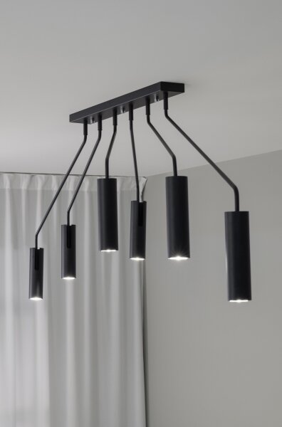 Markslöjd 108508 - Bodové svítidlo RAMUS 6xGU10/25W/230V černá