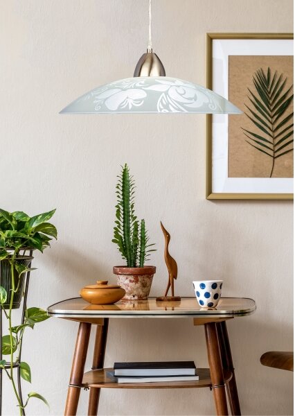 Prezent 45141 - Lustr na lanku PLATE 1xE27/60W/230V