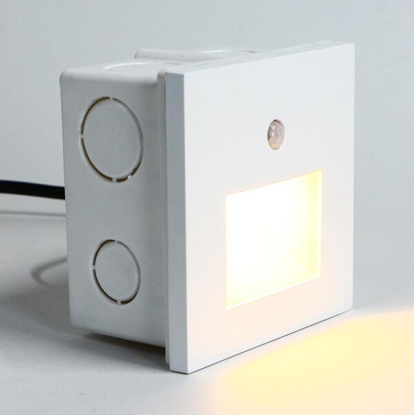 Emithor 70414 - LED Schodišťové svítidlo se senzorem SUNNY LED/1W/230V bílá