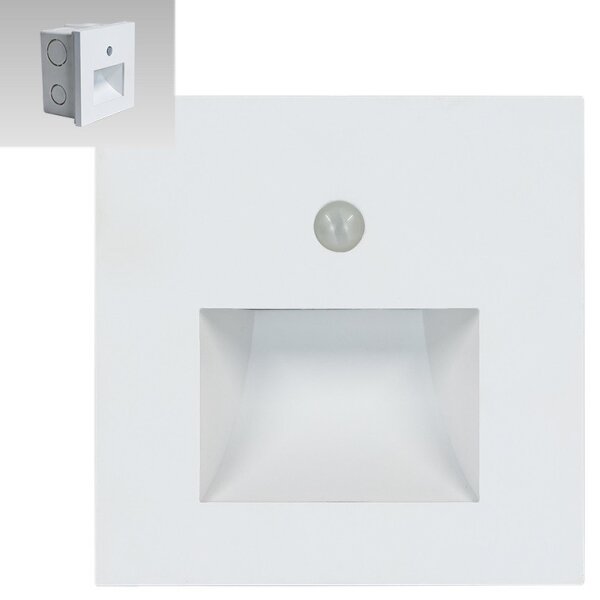 Emithor 70414 - LED Schodišťové svítidlo se senzorem SUNNY LED/1W/230V bílá