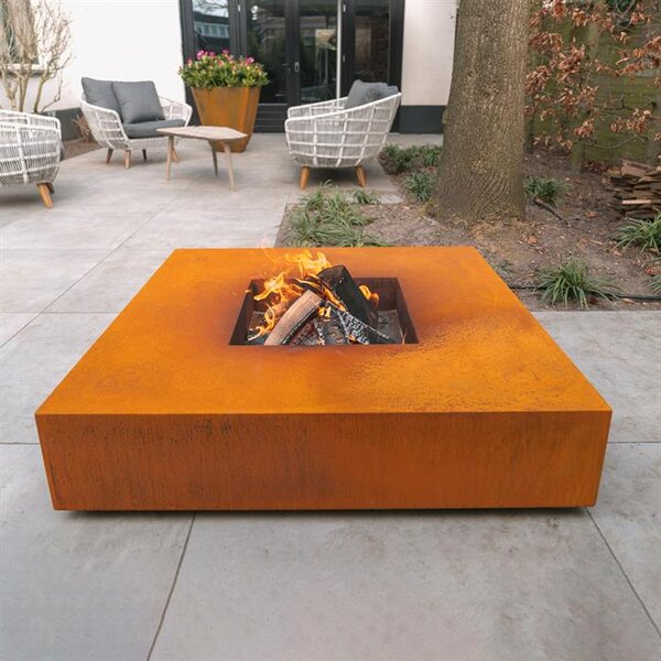 Cortenové zahradní ohniště Ignis 120 × 120 cm standard