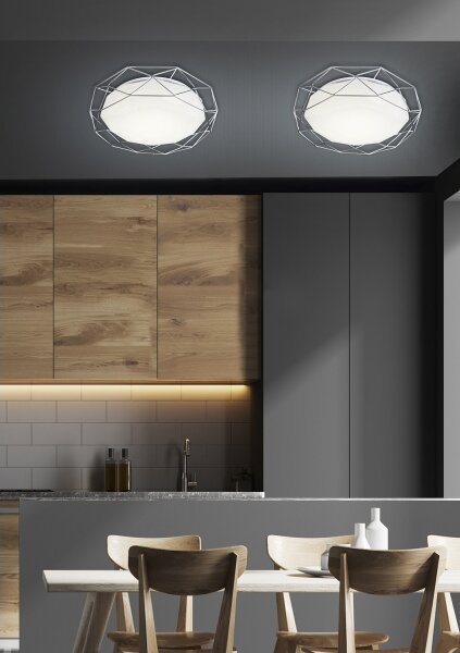 LED Stropní svítidlo SVEN LED/24W/230V pr. 43 cm lesklý chrom