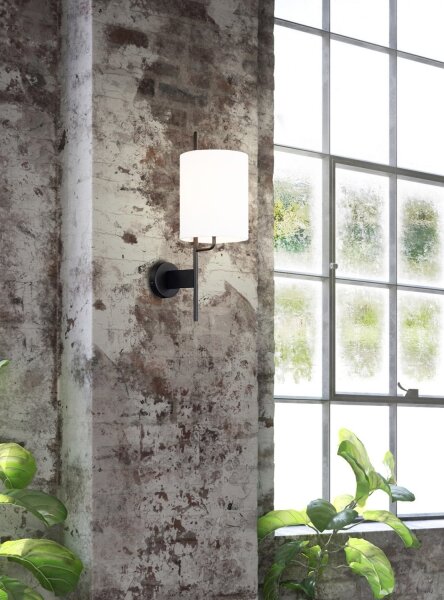 Nástěnná lampa TOKYO 1xE27/40W/230V černá/bílá