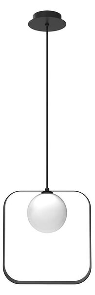 Lustr na lanku TULA 1xG9/28W/230V hranatý černá