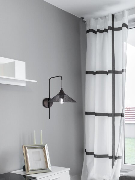 Nástěnná lampa KIRUNA 1xE27/40W/230V černá