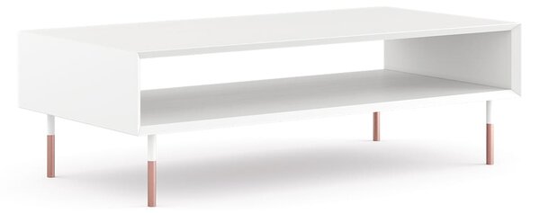 Konferenční stolek Rosa Bianca, bílá, 120x35x60 cm