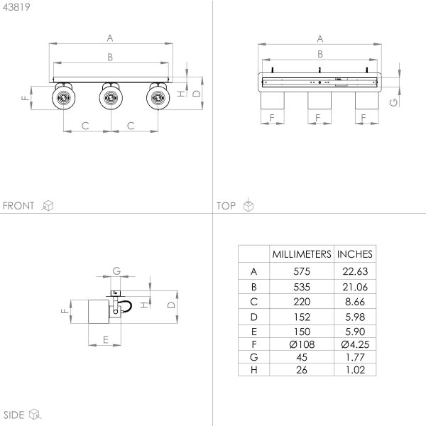 Eglo 43819 - Bodové svítidlo SOUTHERY 3xE27/40W/230V