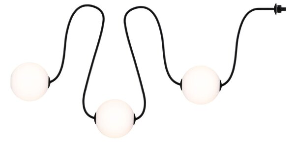 PAULMANN Solární LED světelný řetěz Taina prodlužovací sada IP67 3000K 1,71m černá