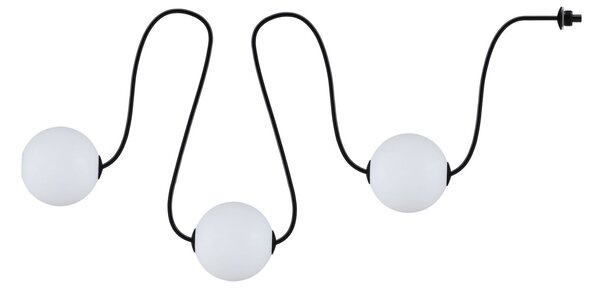 PAULMANN Solární LED světelný řetěz Taina prodlužovací sada IP67 3000K 1,71m černá