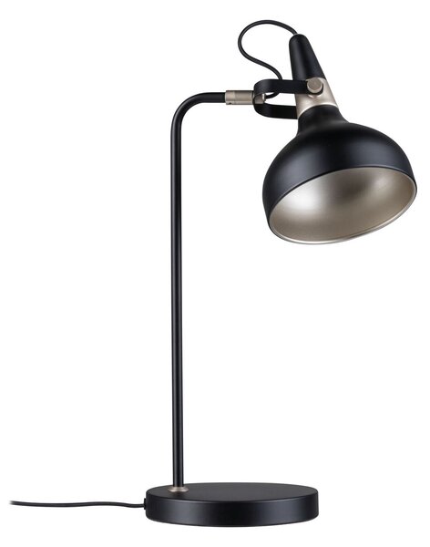 PAULMANN Stolní lampa Juna E14 max. 20W černá mat, šampaň kov