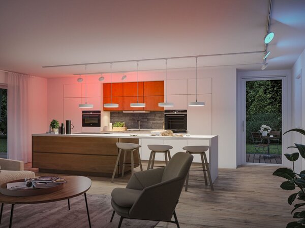 PAULMANN URail lištový spot Smart Home Zigbee 3.0 Hildor RGBW 7,5W RGBW+ stmívatelné 230V bílá