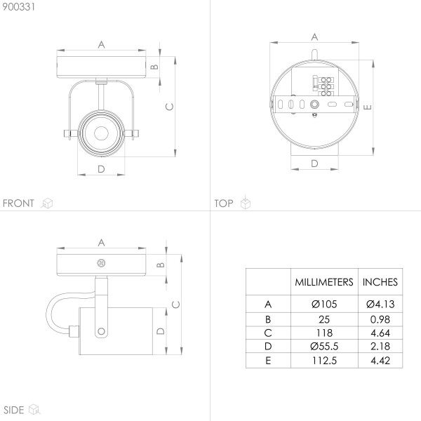 Eglo 900331 - LED Bodové svítidlo SOREGO 1xGU10/3W/230V