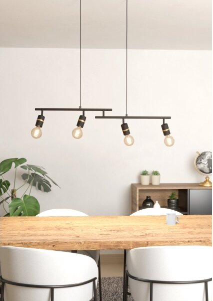 Eglo 900177 - Lustr na lanku LURONE 4xE27/10W/230V