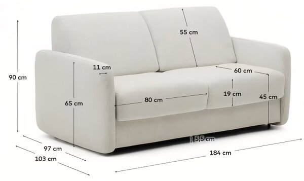 Kave Home Rozkládací pohovka Nuala 184 cm