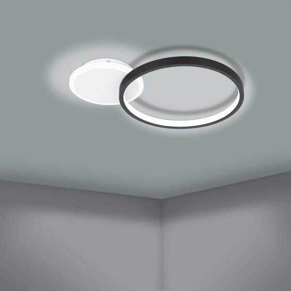 Eglo 900421 - LED Stmívatelné stropní svítidlo GAFARES LED/15W/230V černá + DO