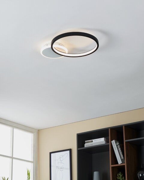 Eglo 900421 - LED Stmívatelné stropní svítidlo GAFARES LED/15W/230V černá + DO