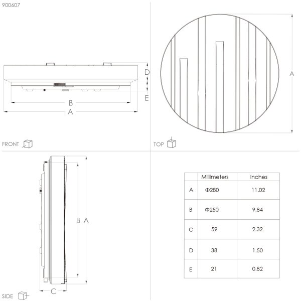 Eglo 900607 - LED Stropní svítidlo FERENTINO LED/10W/230V pr. 28 cm