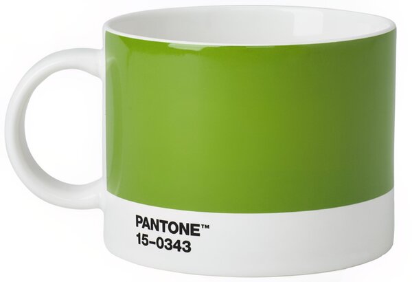 Zelený porcelánový hrnek Pantone Green 15-0343 475 ml