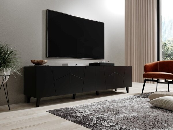 HALMAR TV stolek Etna 200 cm černý