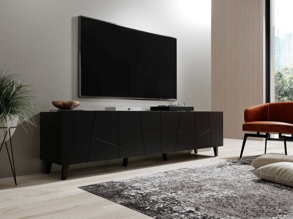 HALMAR TV stolek Etna 200 cm černý