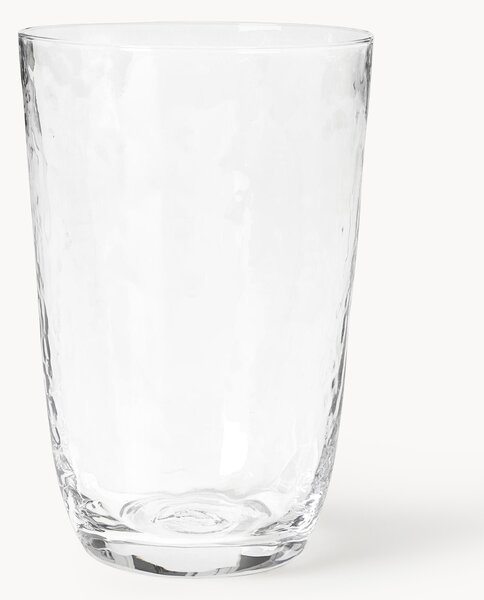 Sada ručně foukaných sklenic Hammered, 4 díly