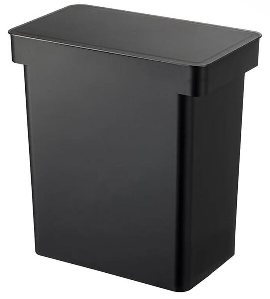 Černý plastový zásobník krmiva Yamazaki Tower 25 l