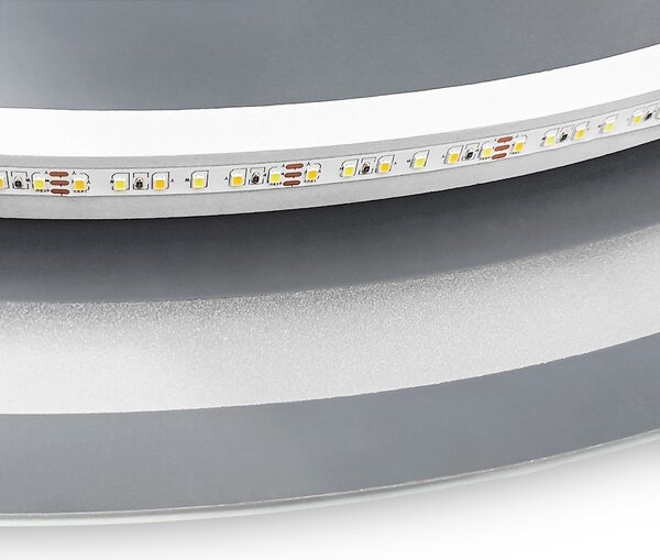 REA Nástěnné LED zrcadlo s reproduktorem Fog 100 cm stříbrné