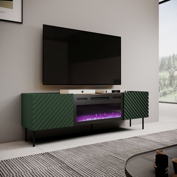 HALMAR TV stolek Onda 180,5 cm zelený/dub artisan