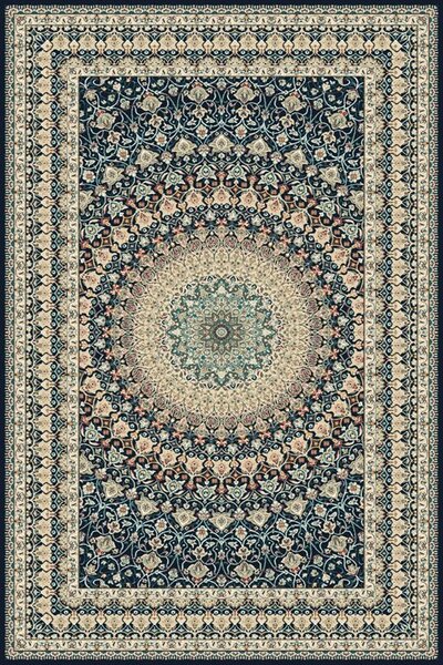 Kusový koberec vlněný Agnella Agnus Trubadur Granat Modrý / Krémový Rozměr: 300x400 cm