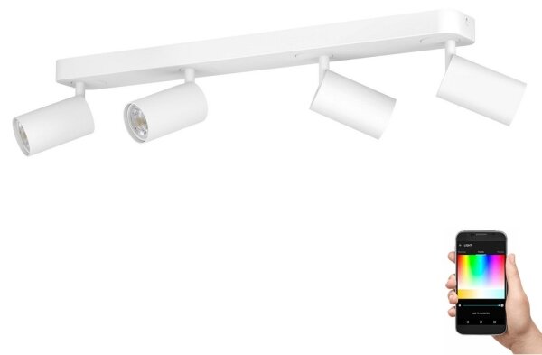 Eglo 900339 - LED RGBW Stmívatelné bodové svítidlo TELIMBELA-Z 4xGU10/4,9W/230V