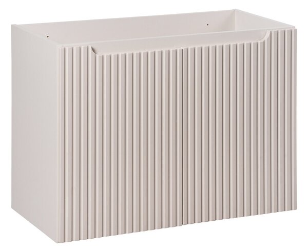 Comad Závěsná skříňka pod umyvadlo Nova Cashmere I s deskou 80 cm kašmír/dub coast evoke