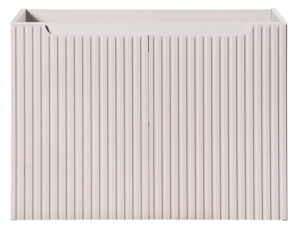 Comad Závěsná skříňka pod umyvadlo Nova Cashmere I s deskou 80 cm kašmír/dub coast evoke
