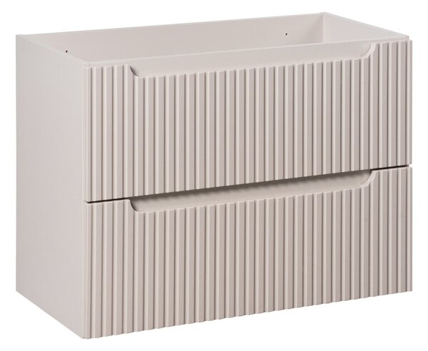 Comad Závěsná skříňka pod umyvadlo Nova Cashmere II s deskou 80 cm kašmír/dub coast evoke