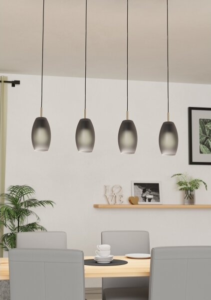 Eglo 900508 - Lustr na lanku BATISTA 4xE27/40W/230V
