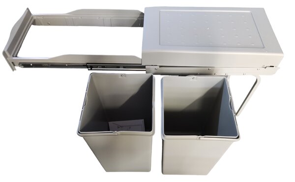 Gollinucci Vestavný odpadkový koš Linea 222 - 2x14 litrů