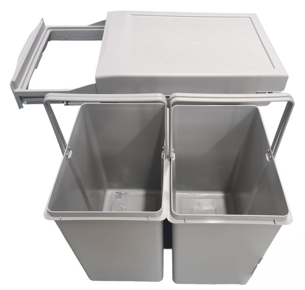 Gollinucci Vestavný odpadkový koš Linea 290 - 2x21 litrů