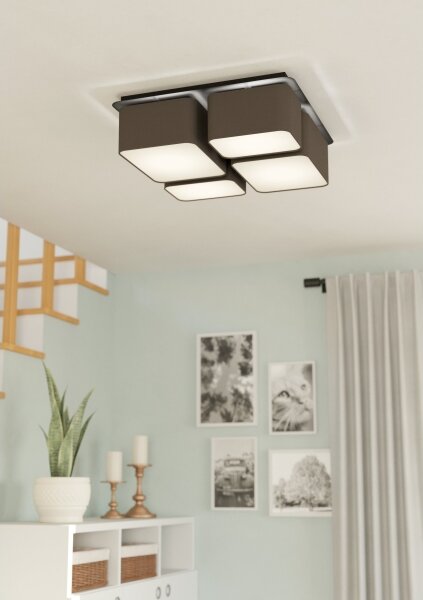Eglo 900524 - Stropní svítidlo MORDAZO 4xE27/28W/230V