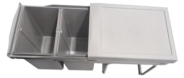 Gollinucci Vestavný odpadkový koš Linea 290 - 2x21 litrů