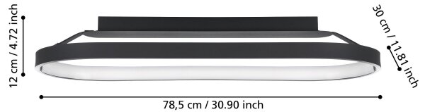 Eglo 900631 - LED Stmívatelné stropní svítidlo CODRIALES LED/27W/230V