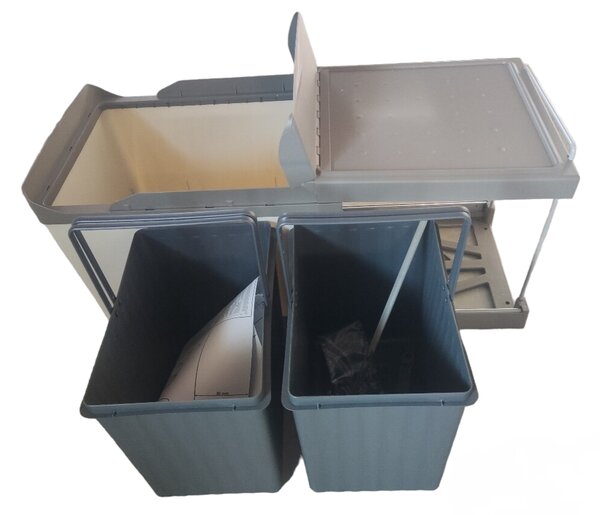 Gollinucci Vestavný odpadkový koš Linea 516 - 2x16 litrů
