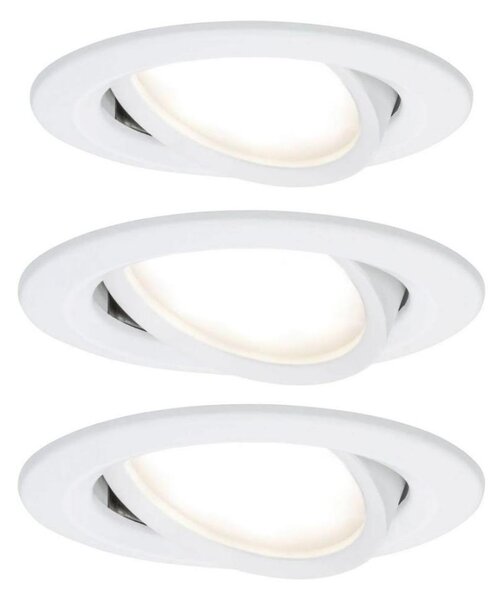 Paulmann 93449 - SADA 3xLED/6,5W IP23 Koupelnové podhledové svítidlo NOVA 230V