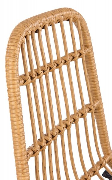 Halmar Židle K401 černá/přírodní