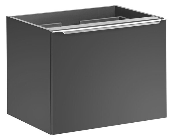 Comad Závěsná skříňka SantaFe II s deskou a umyvadlem 60 cm černá