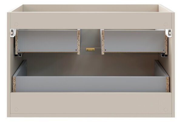 Comad Závěsná skříňka pod umyvadlo Dalia Cashmere s deskou 80 cm kašmírová