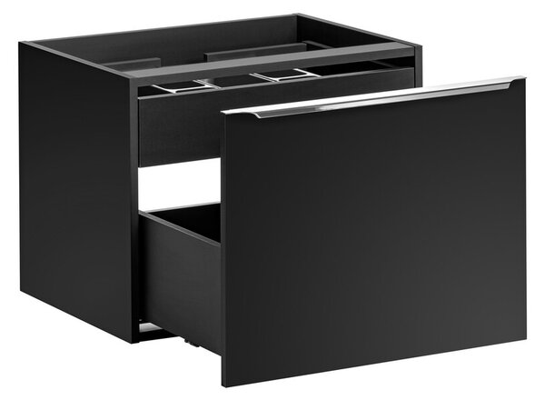 Comad Závěsná skříňka SantaFe II s deskou a umyvadlem 60 cm černá
