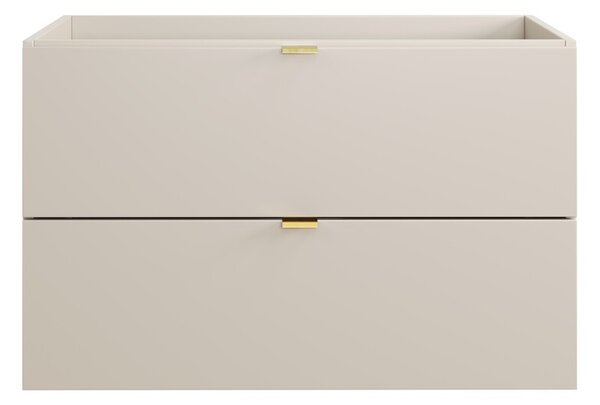 Comad Závěsná skříňka pod umyvadlo Dalia Cashmere s deskou 80 cm kašmírová