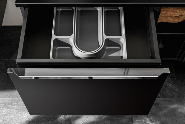 Comad Závěsná skříňka SantaFe II s deskou a umyvadlem 60 cm černá