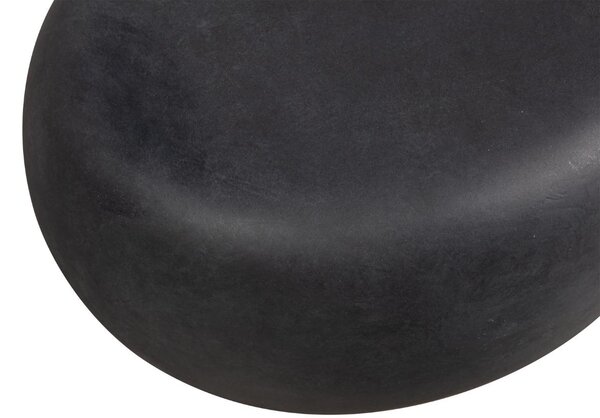 WOOOD Černý betonový konferenční stolek Peblo 65 x 49 cm