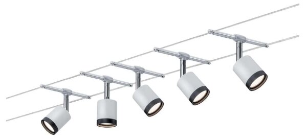 Paulmann 3981 - SADA 5xLED/4W Kompletní lankový systém TUBE 230V